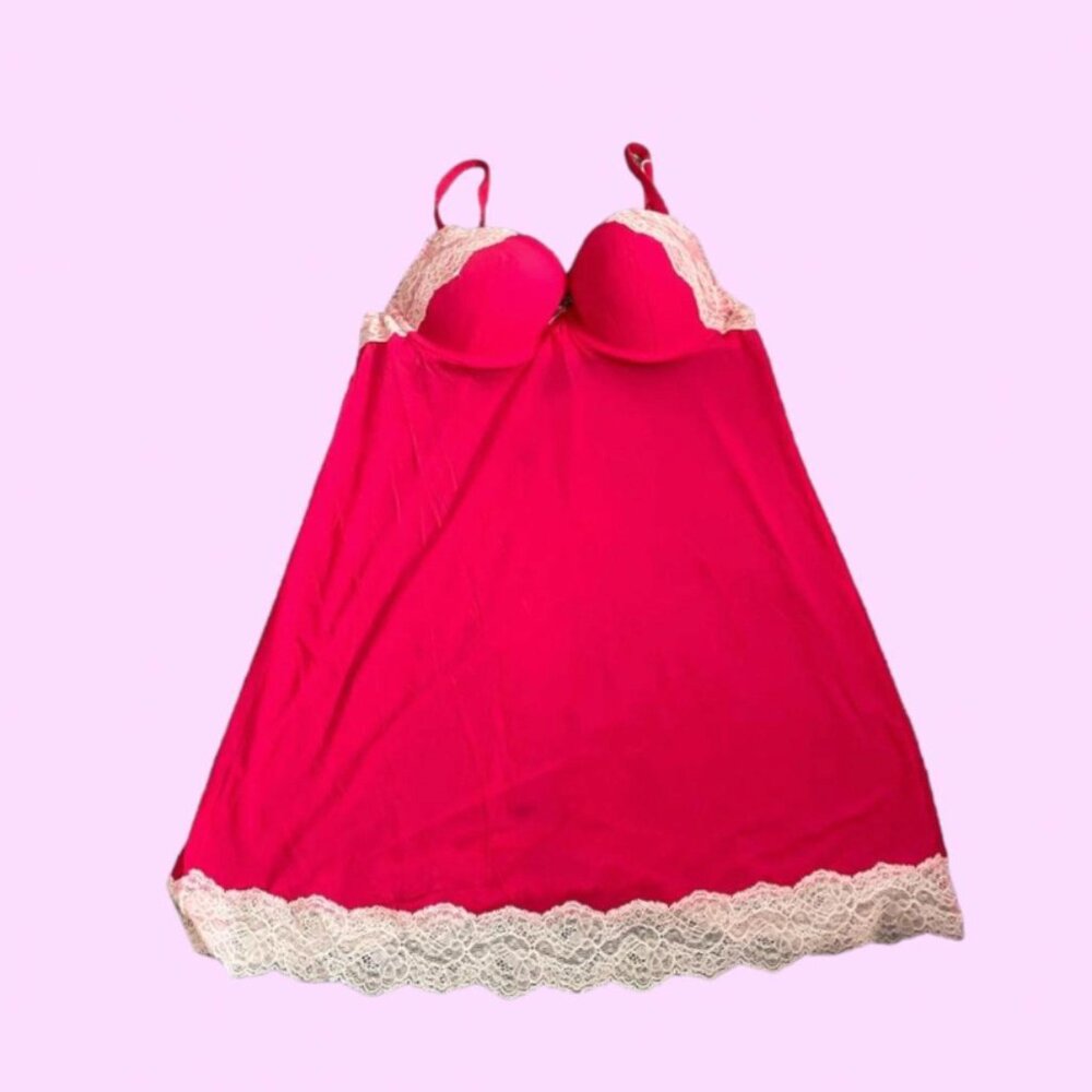 Victoria Secret Pink Bustier Slip Dress